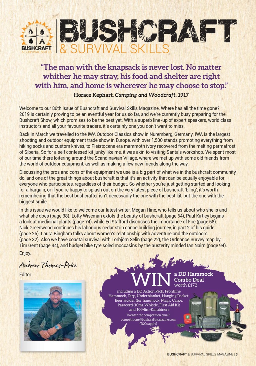 Bushcraft & Survival Skills Magazine Preview Pages