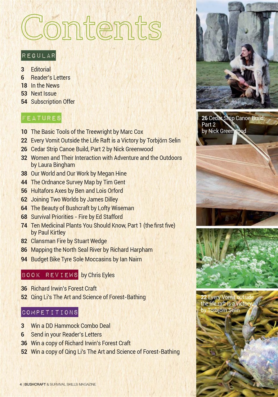 Bushcraft & Survival Skills Magazine Preview Pages