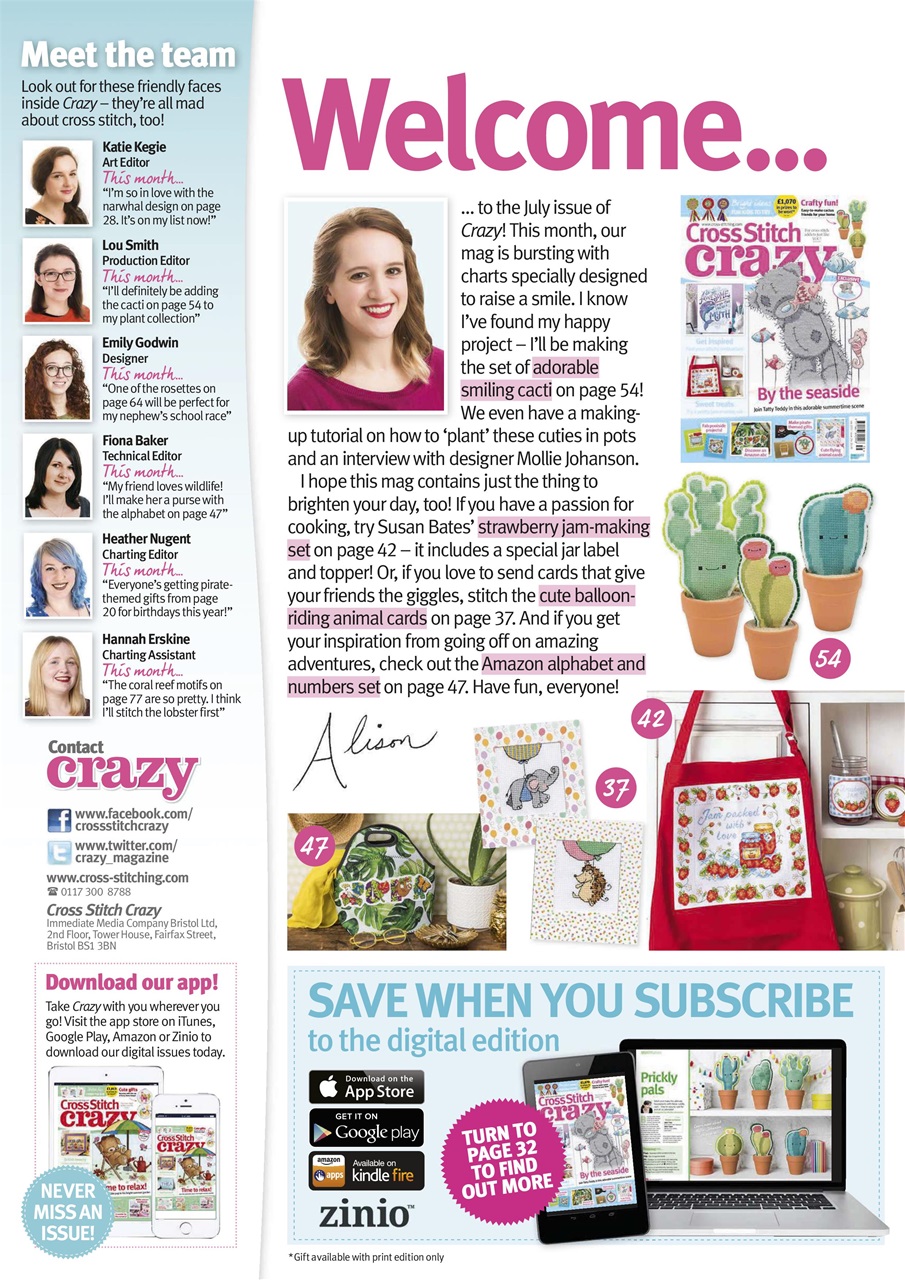 Cross Stitch Crazy Preview Pages