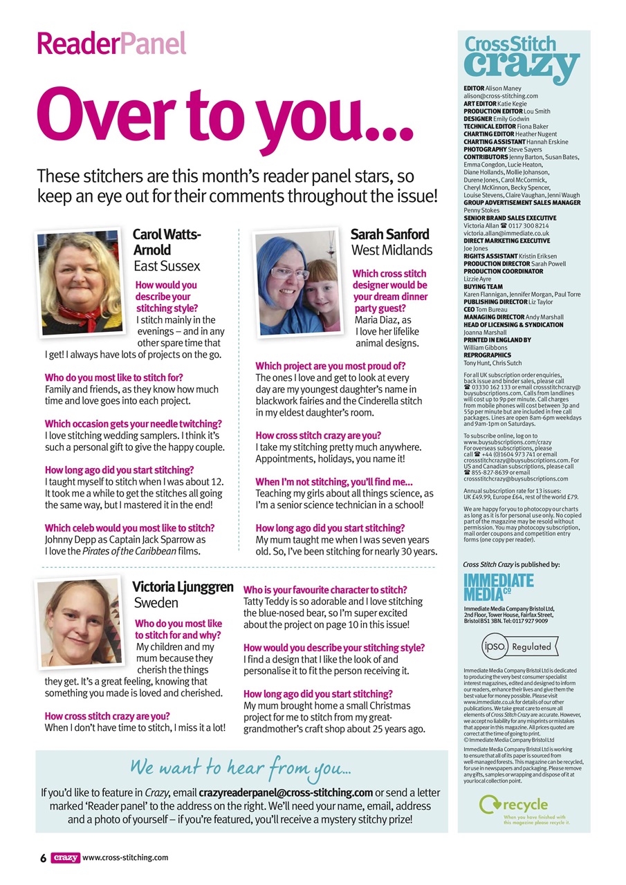Cross Stitch Crazy Preview Pages