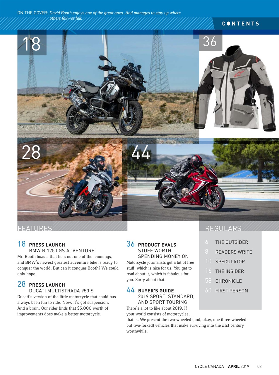 Cycle Canada Preview Pages