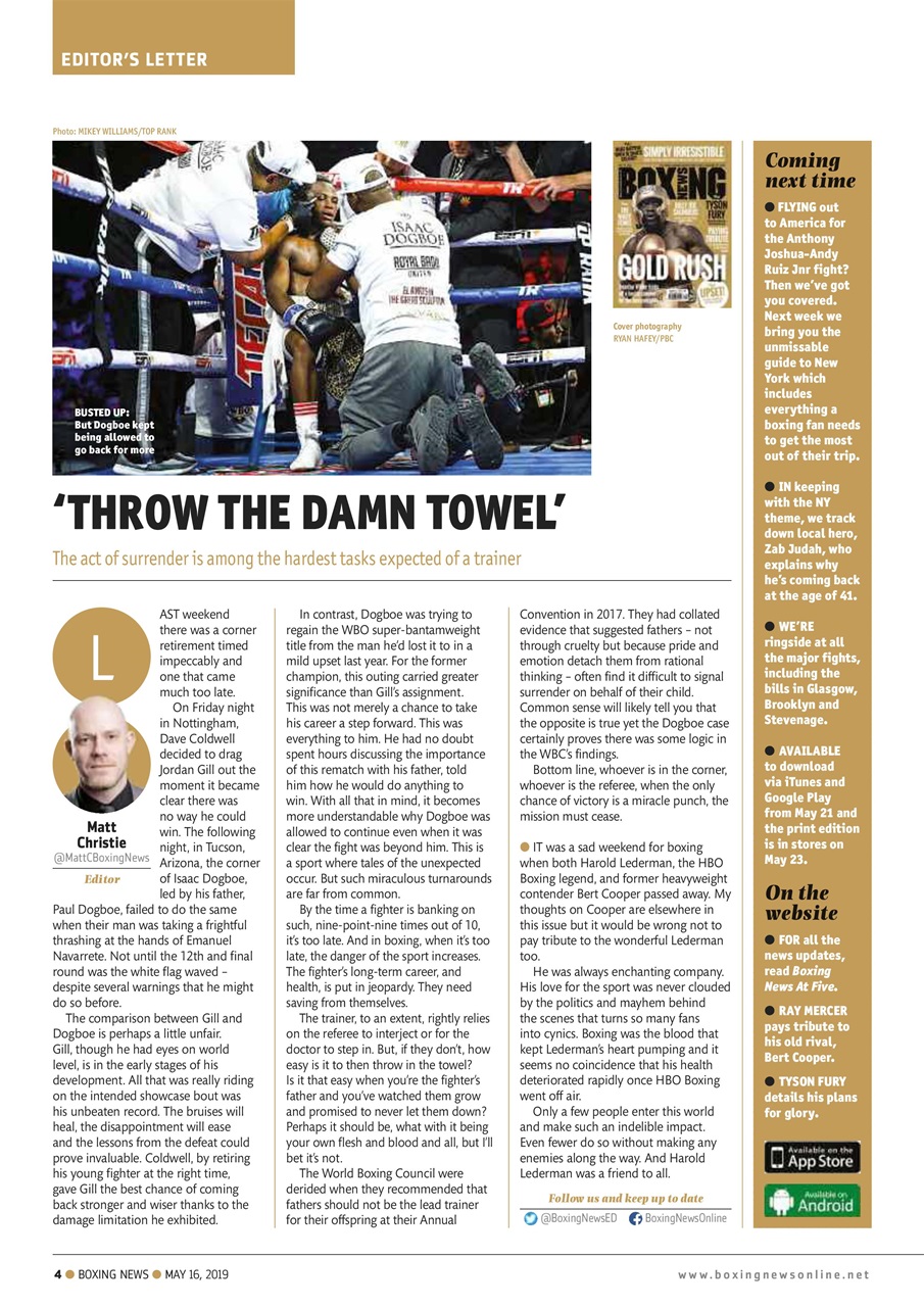 Boxing News Preview Pages