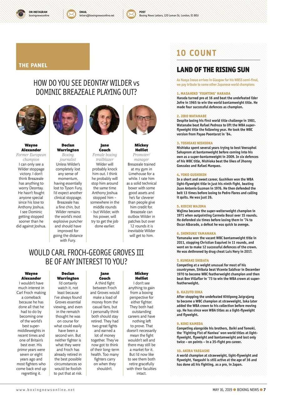 Boxing News Preview Pages