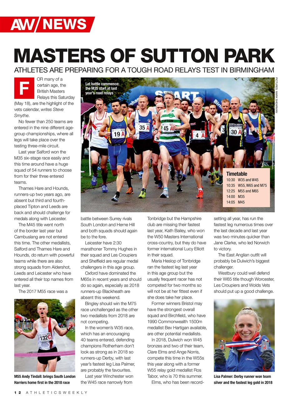 AW – Athletics Weekly Magazine Preview Pages