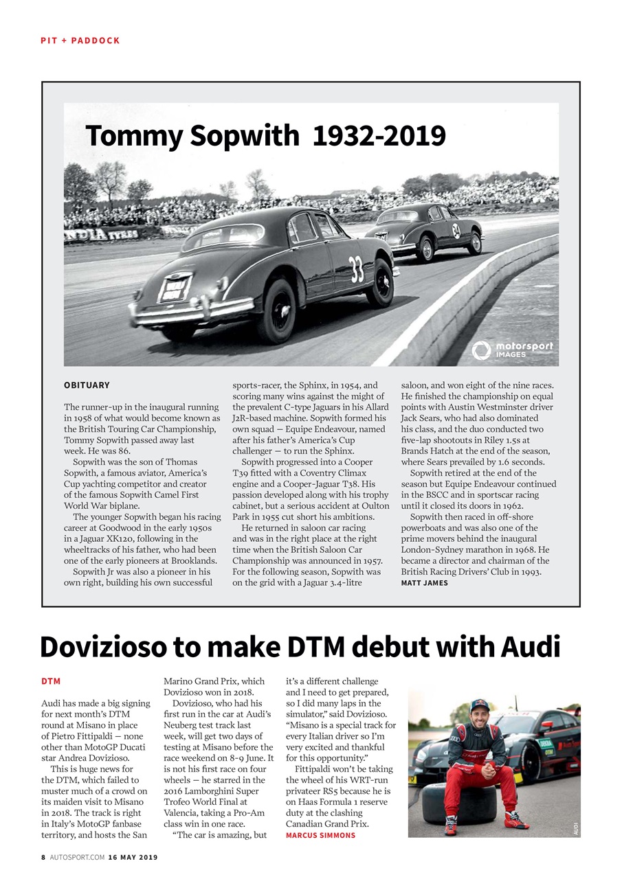 Autosport Preview Pages