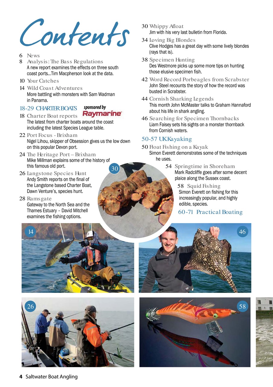 Saltwater Boat Angling Preview Pages
