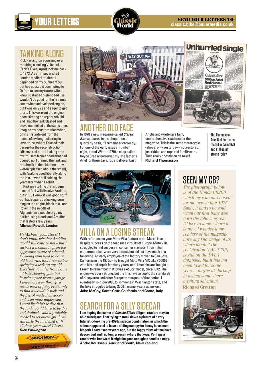 Classic Bike Preview Pages