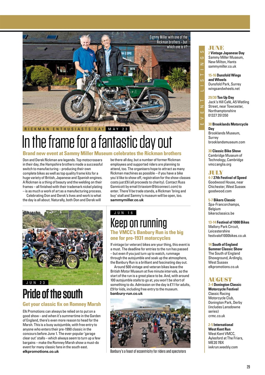 Classic Bike Preview Pages
