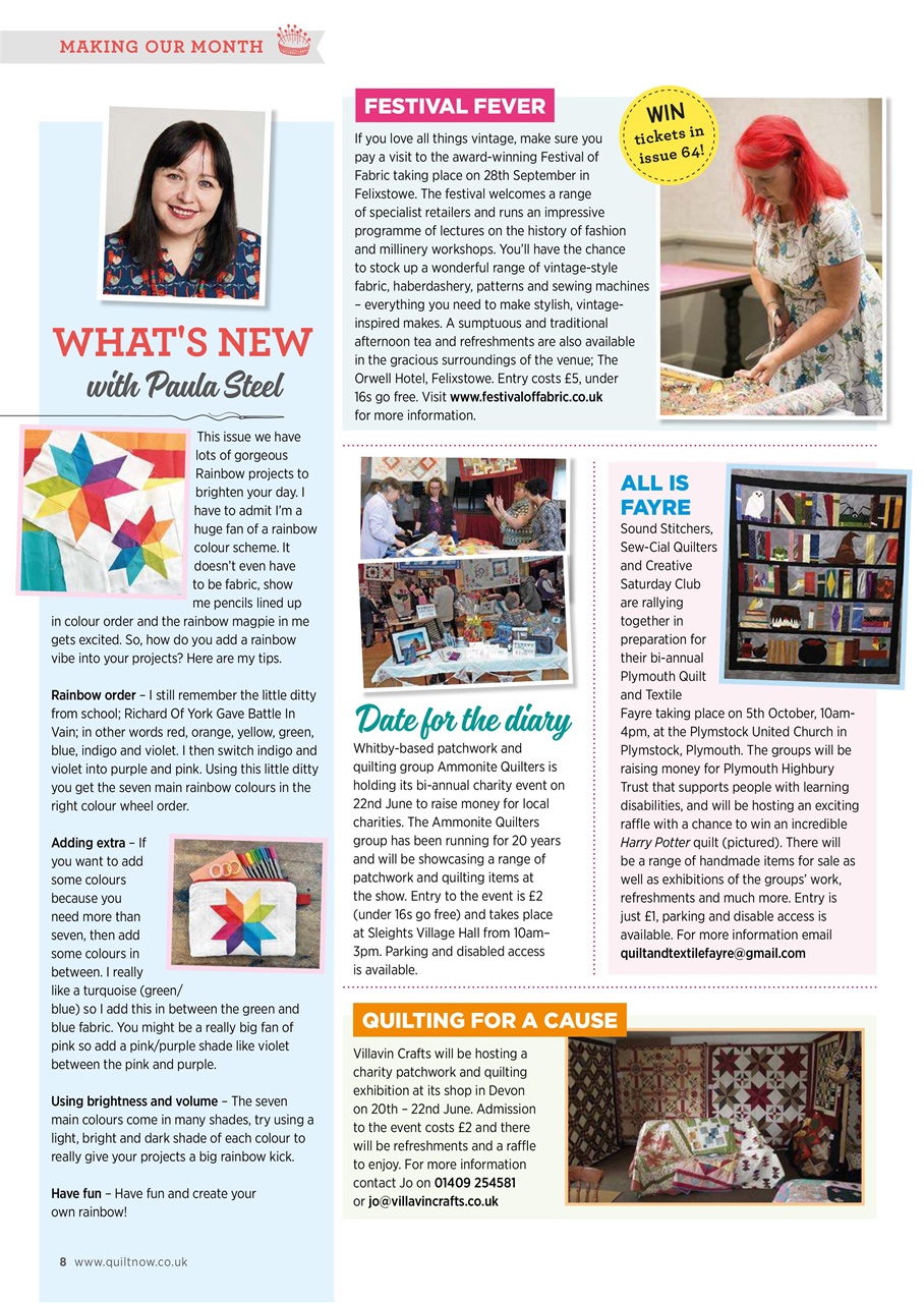 Quilt Now Preview Pages