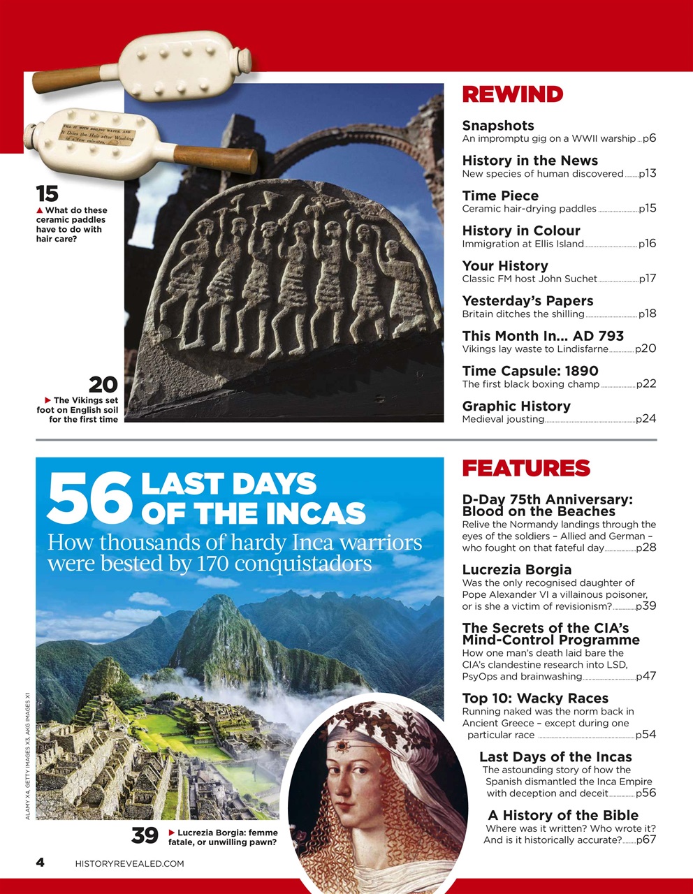 BBC History Revealed Magazine Preview Pages