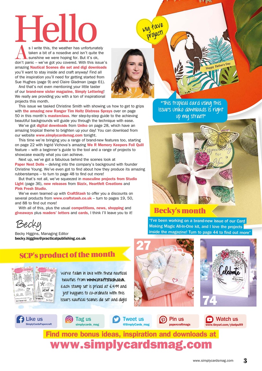 Simply Cards & Papercraft Preview Pages