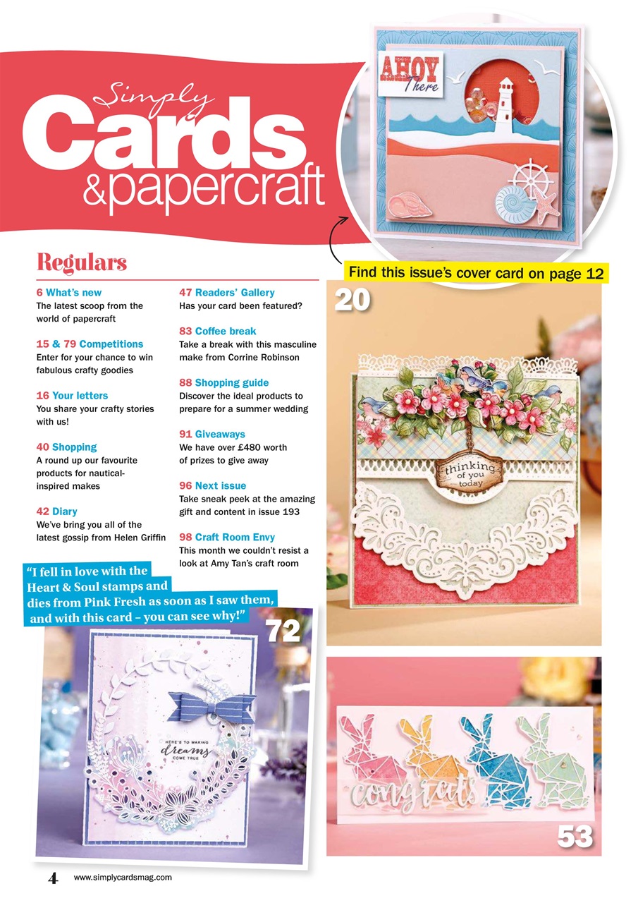 Simply Cards & Papercraft Preview Pages