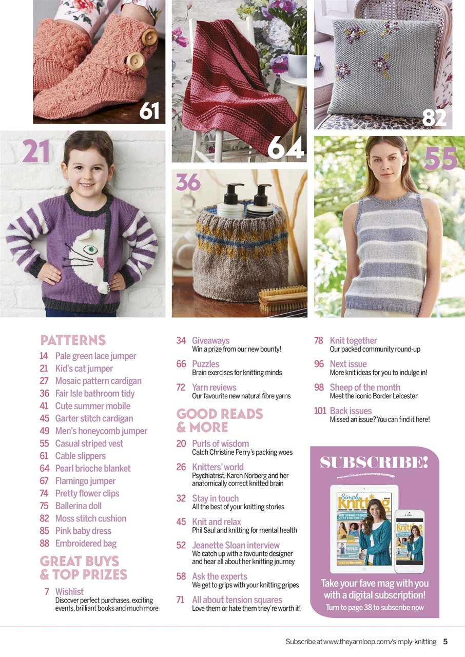 Simply Knitting Preview Pages