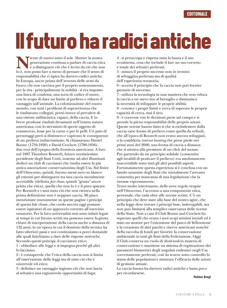 Caccia Magazine Preview Pages