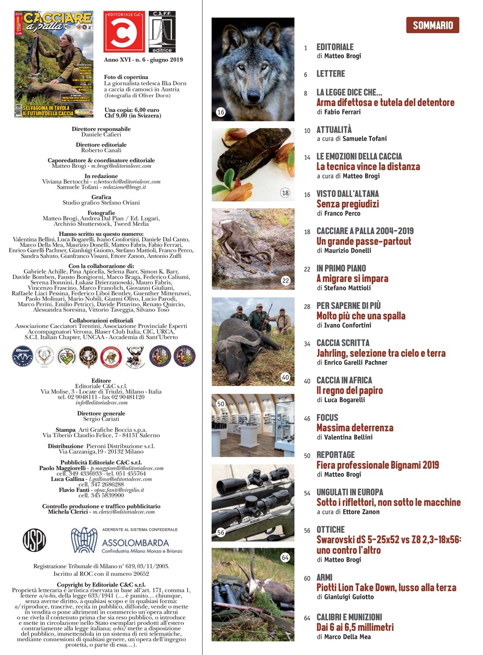 Caccia Magazine Preview Pages