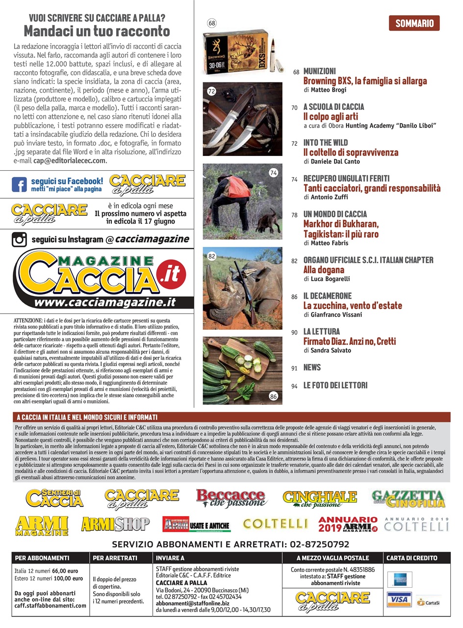 Caccia Magazine Preview Pages