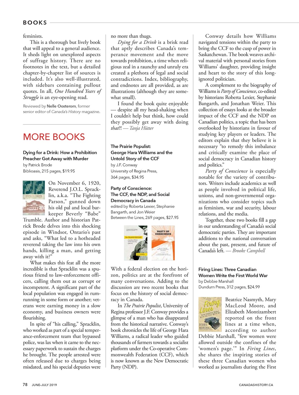 Canada's History Preview Pages
