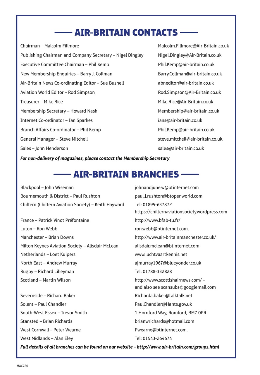 Air Britain News Preview Pages