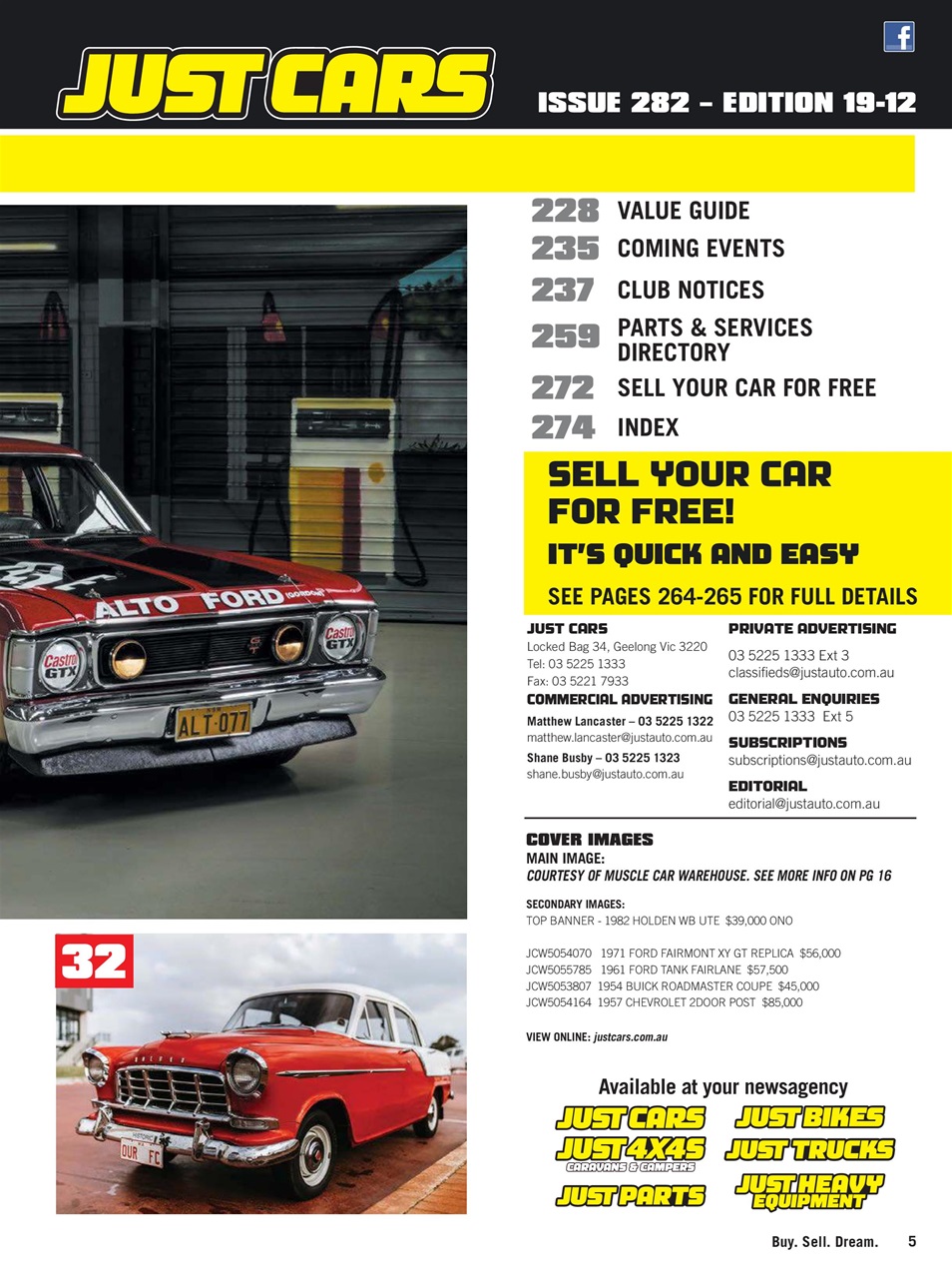 JUST CARS Preview Pages
