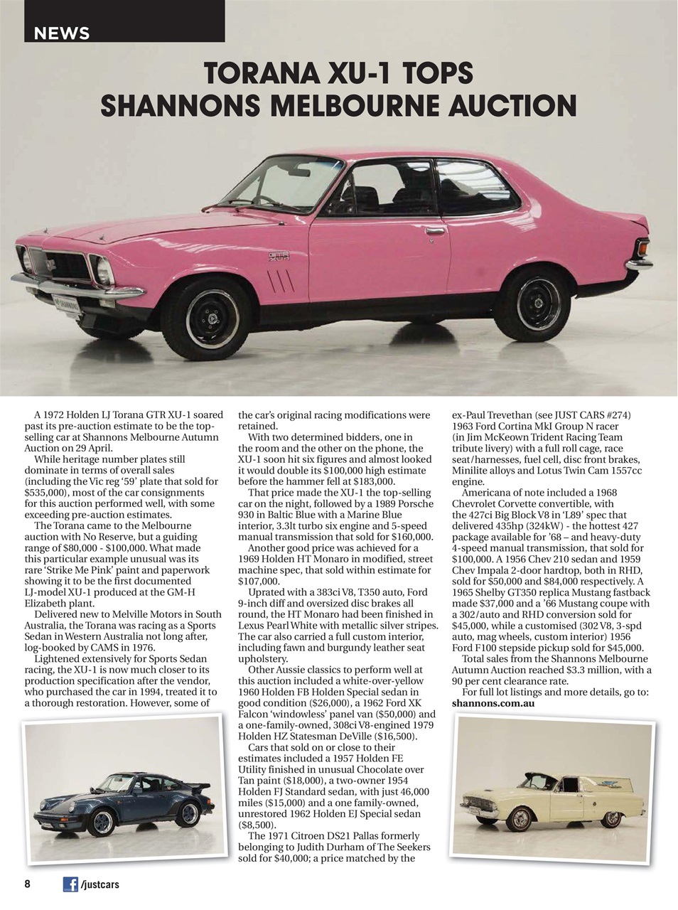 JUST CARS Preview Pages
