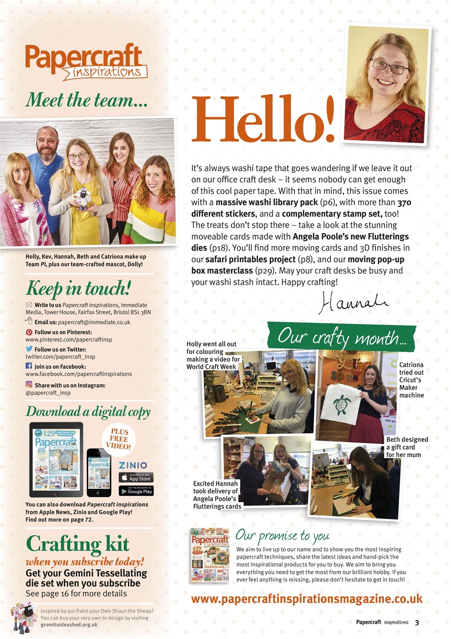 Papercraft Inspirations Preview Pages