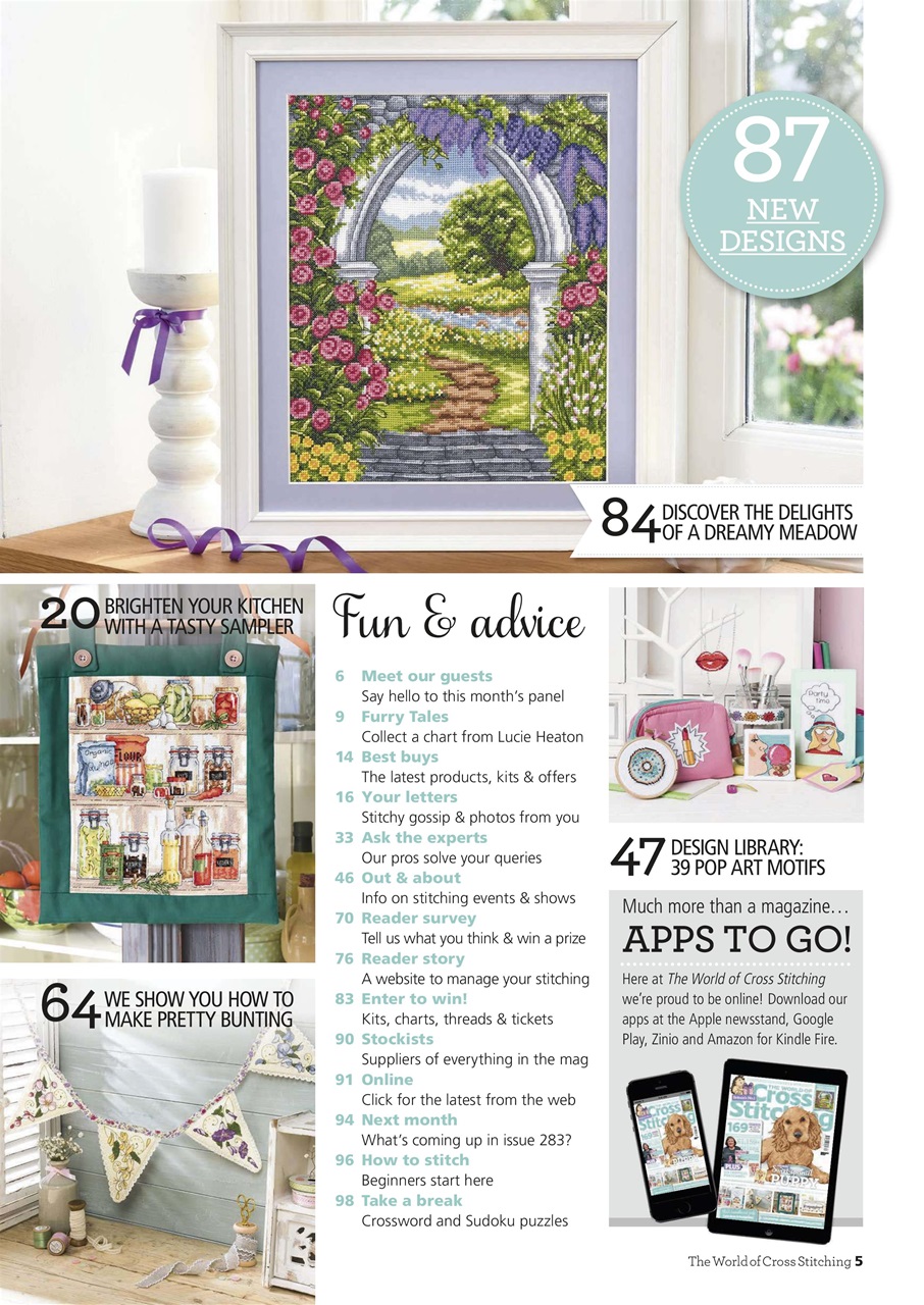 The World of Cross Stitching Preview Pages