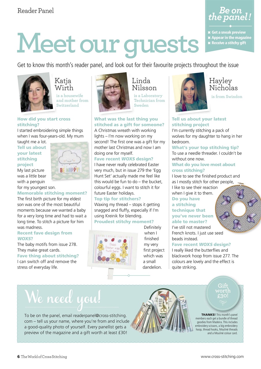 The World of Cross Stitching Preview Pages