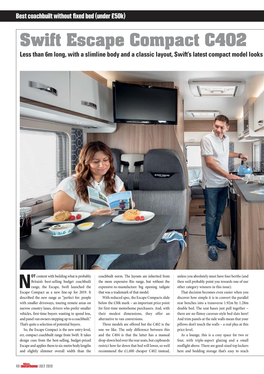 What Motorhome magazine Preview Pages