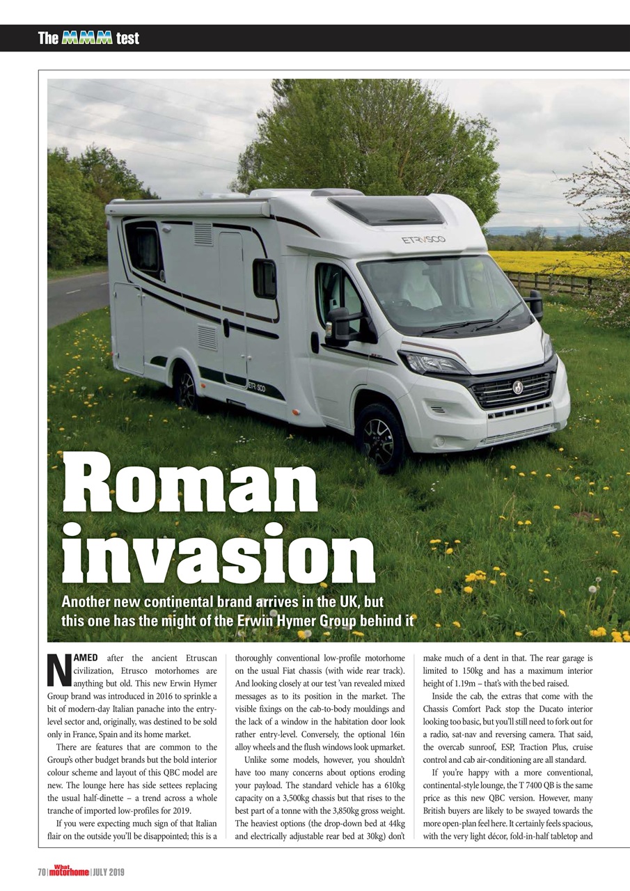What Motorhome magazine Preview Pages