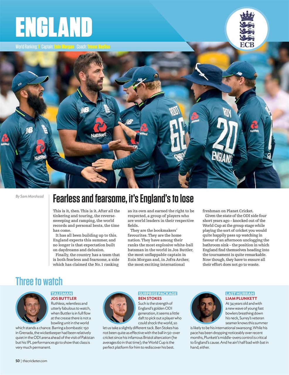 The Cricketer Magazine Preview Pages