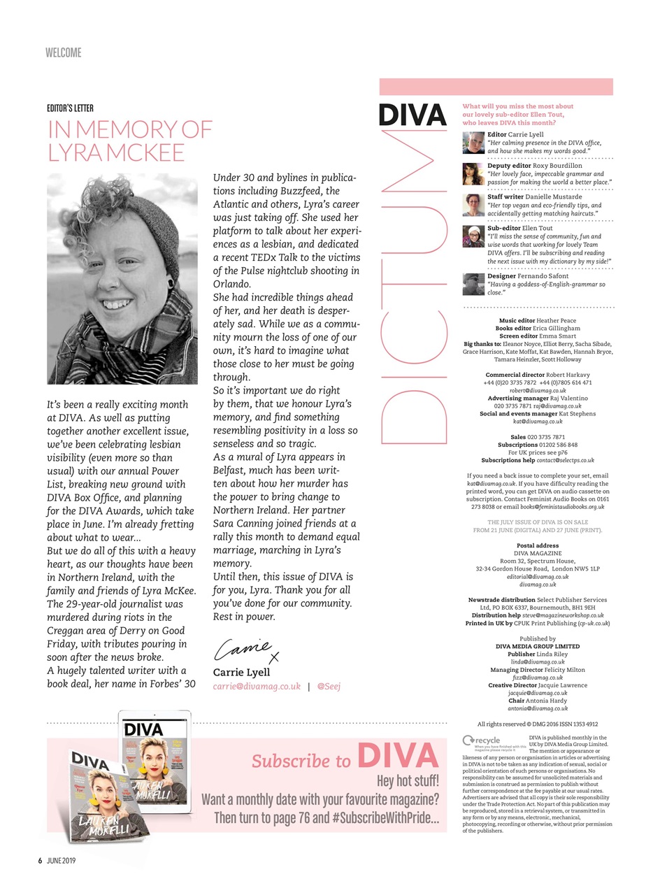 DIVA Magazine Preview Pages