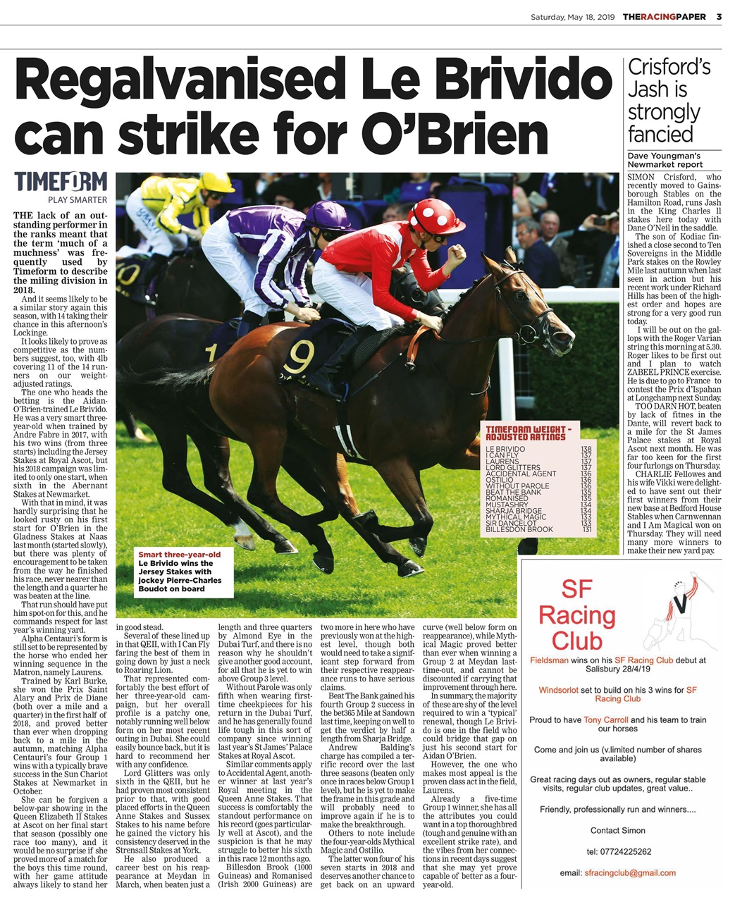 The Racing Paper Preview Pages