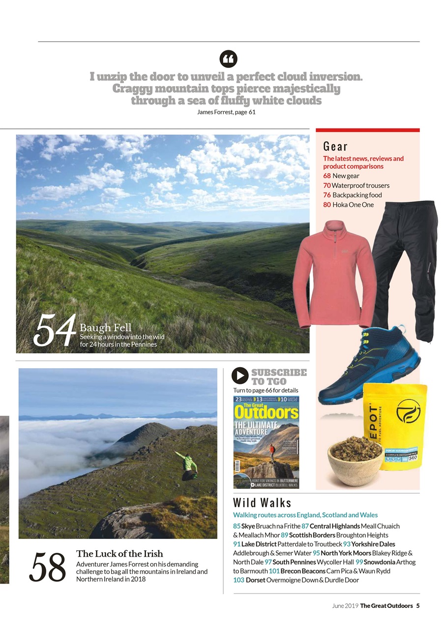 TGO - The Great Outdoors Magazine Preview Pages