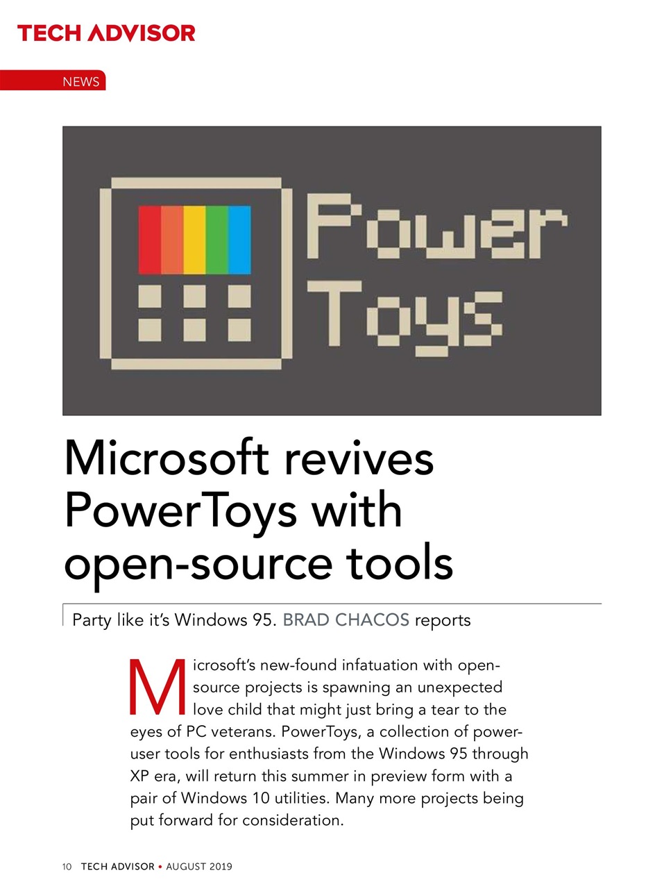 Tech Advisor Preview Pages