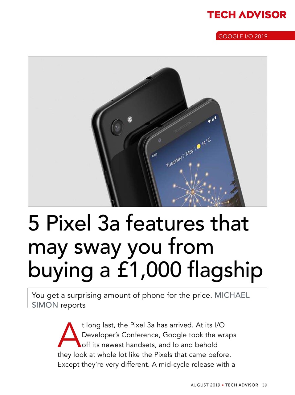 Tech Advisor Preview Pages