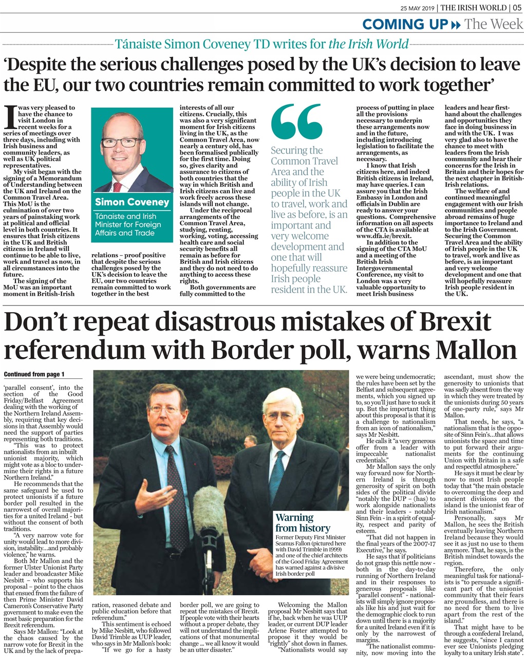 Irish World Preview Pages