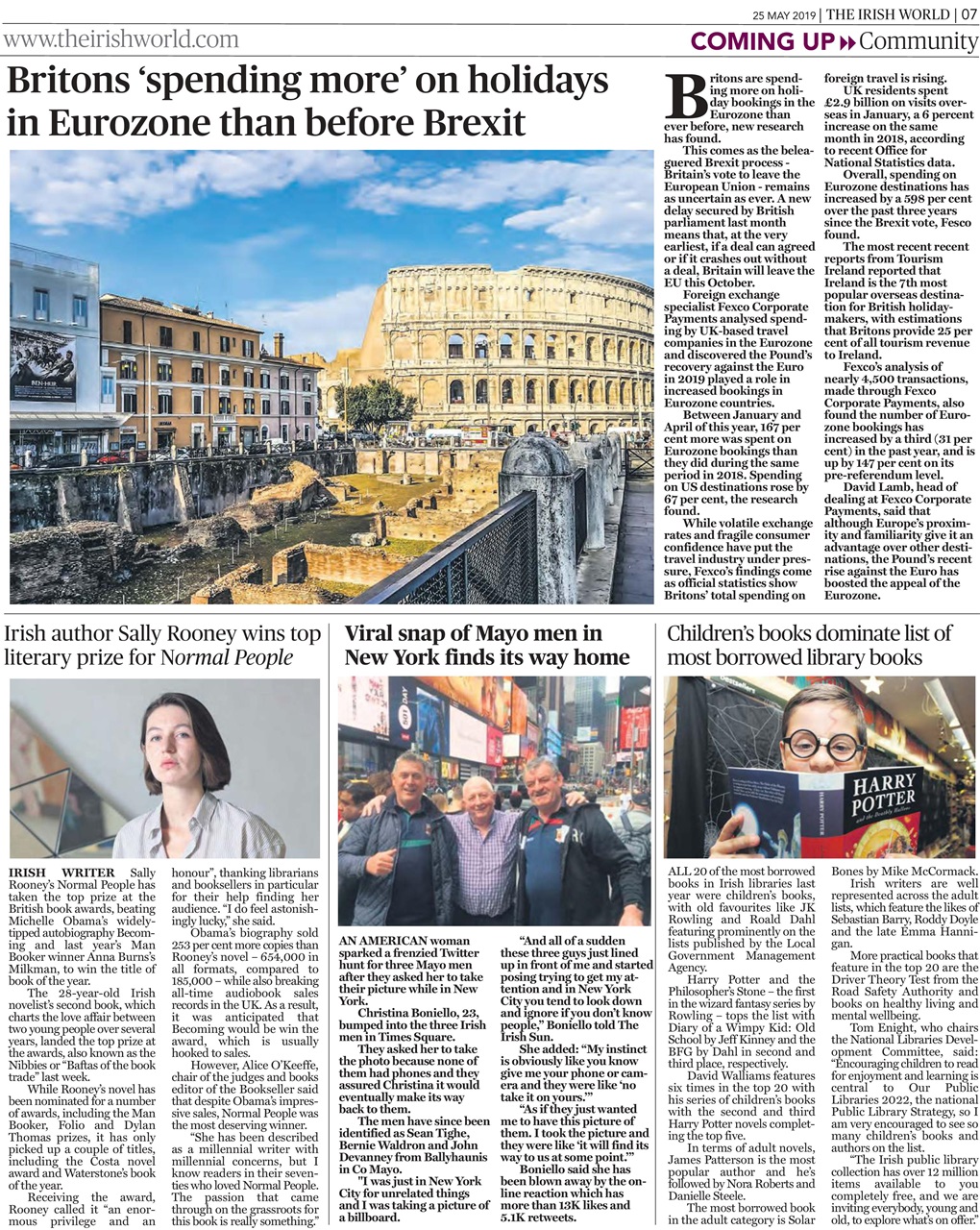 Irish World Preview Pages