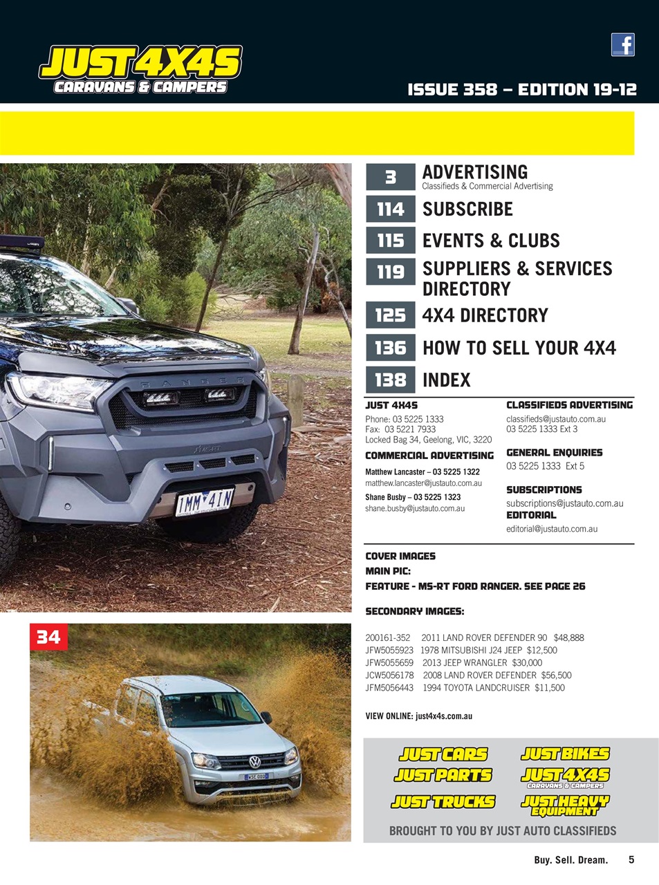 JUST 4X4S Preview Pages