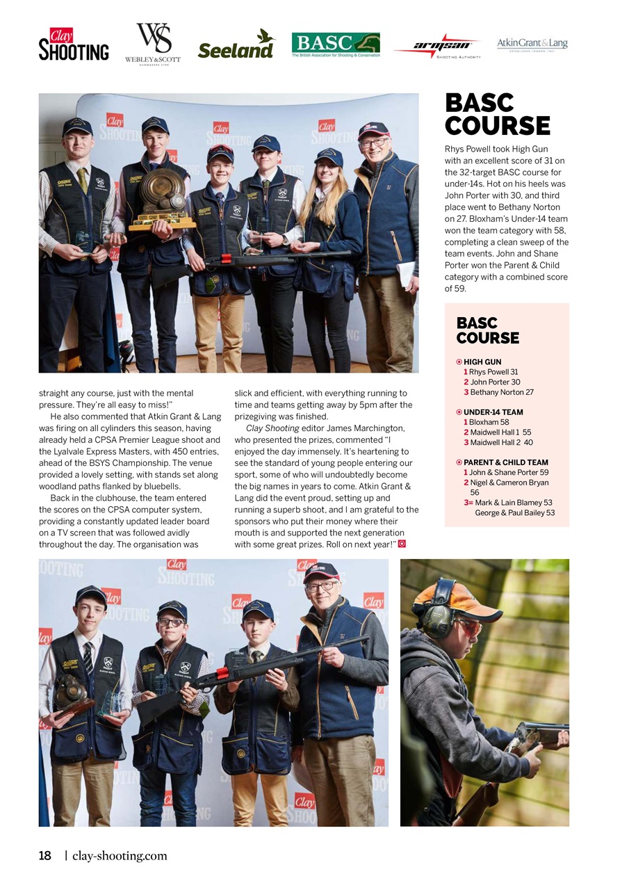 Clay Shooting Preview Pages