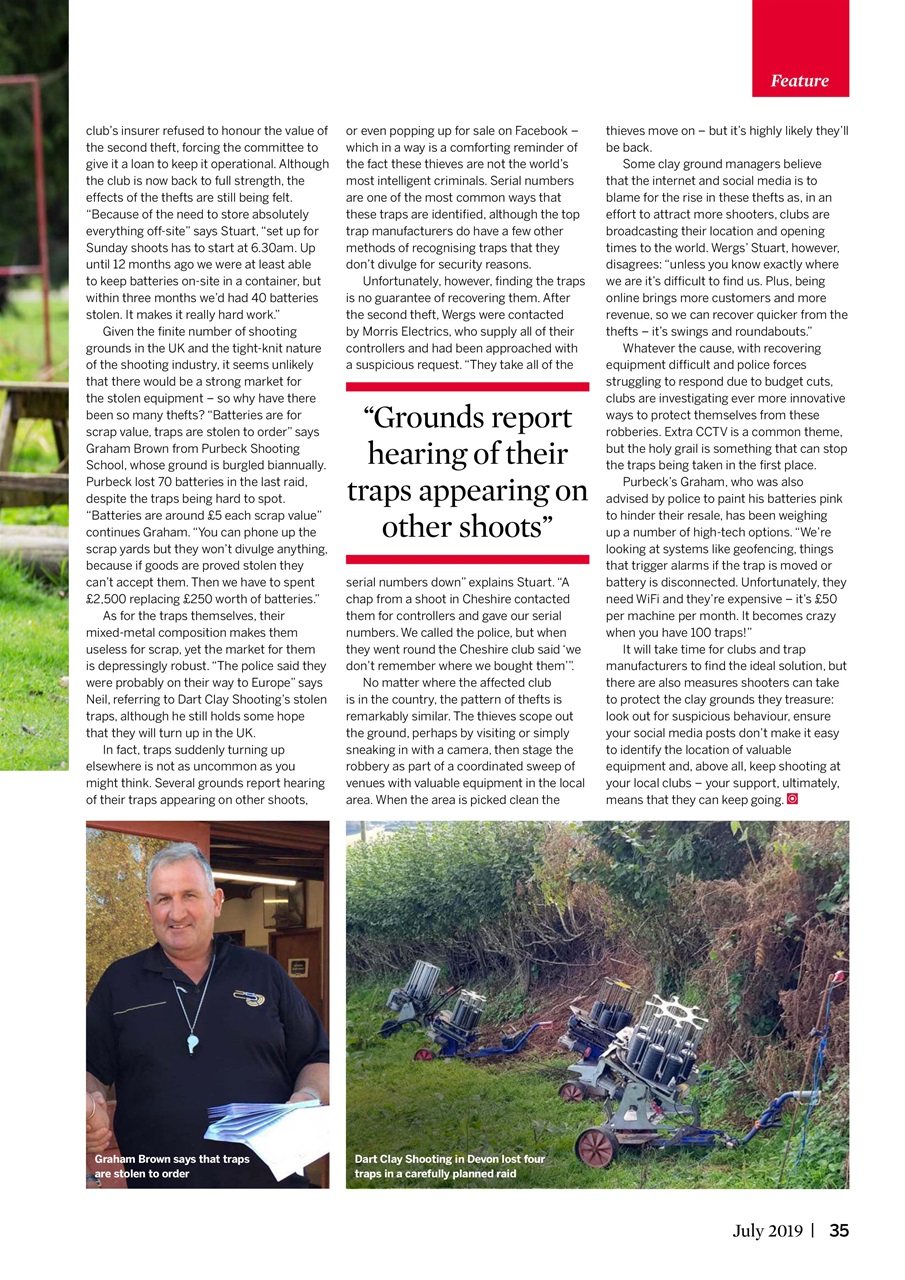 Clay Shooting Preview Pages