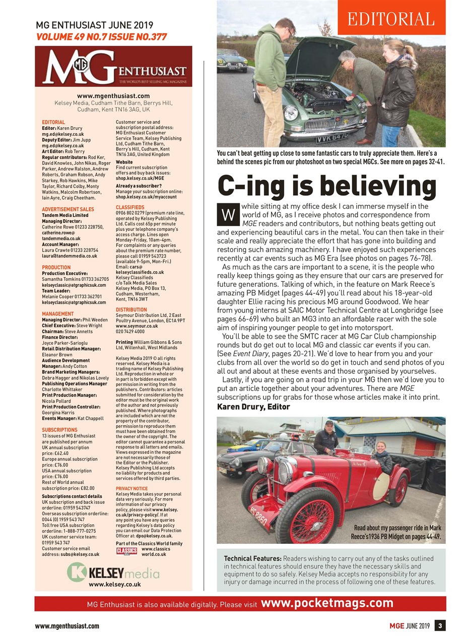 MG Enthusiast Preview Pages