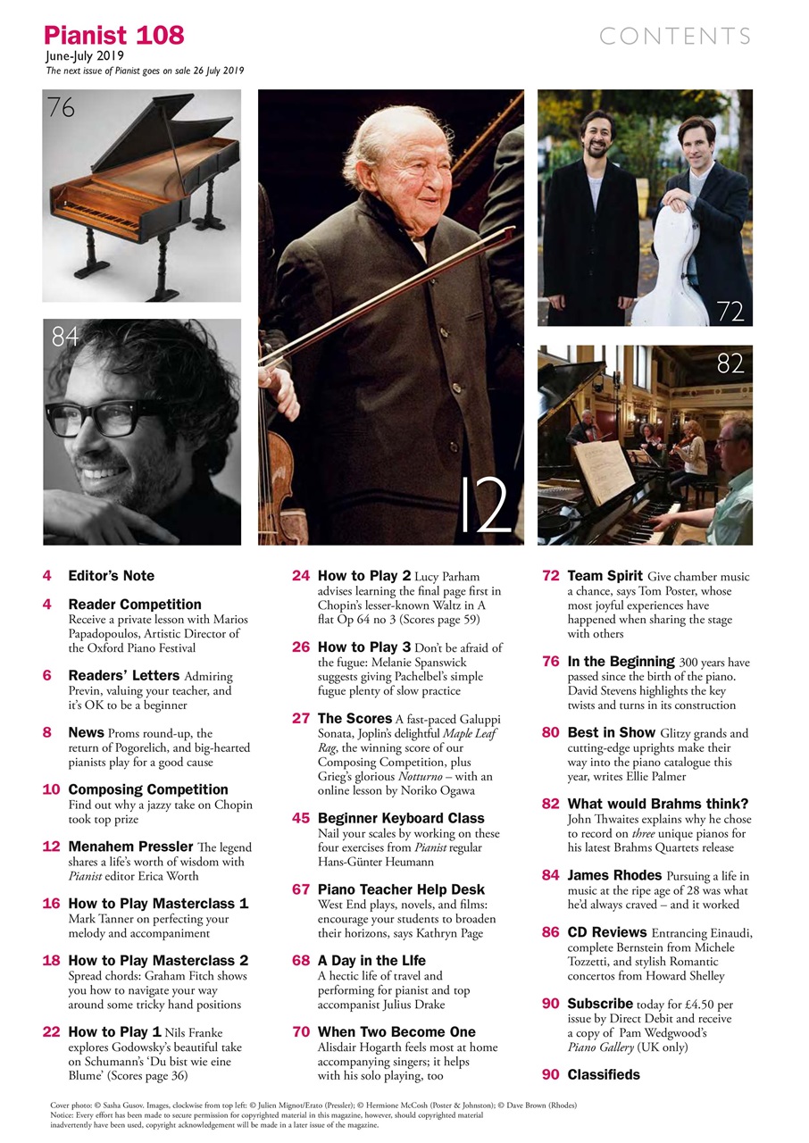 Pianist Preview Pages