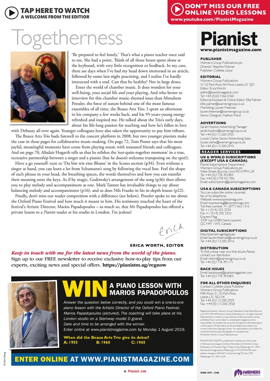 Pianist Preview Pages