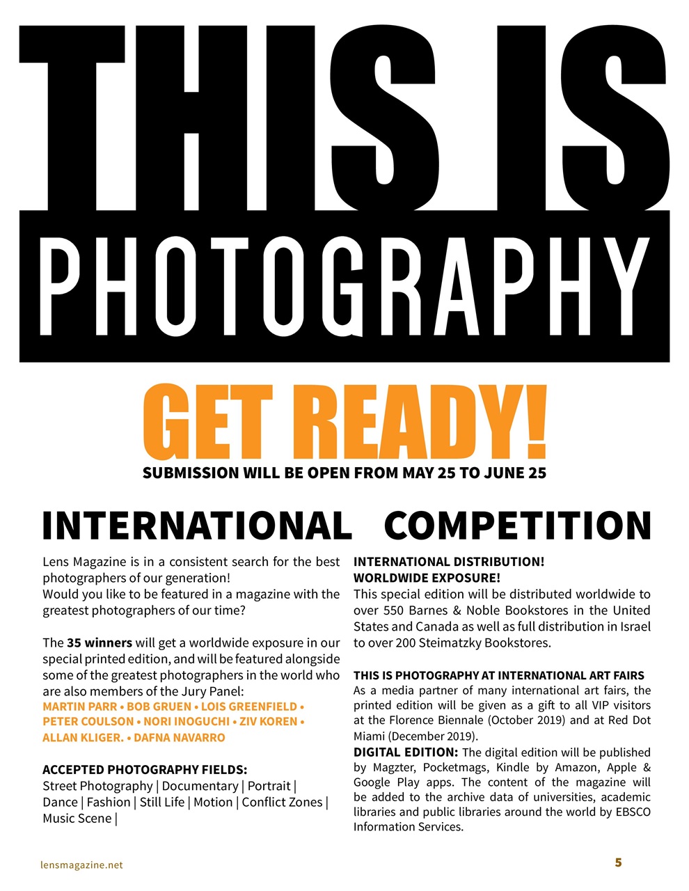 Lens Magazine Preview Pages