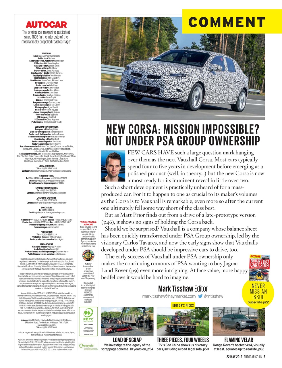 Autocar Preview Pages