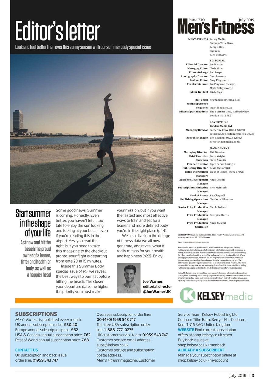 Men's Fitness Preview Pages