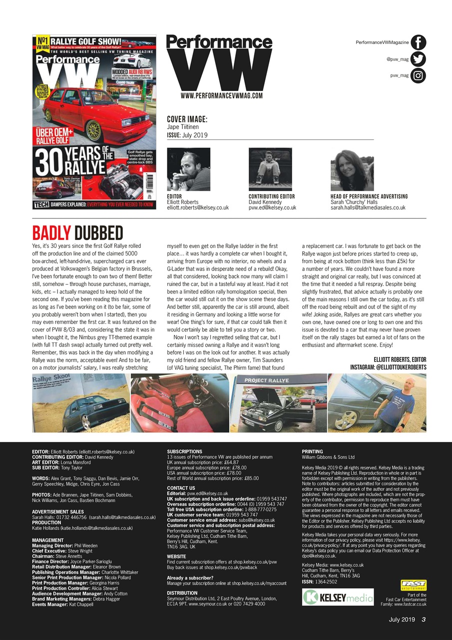 Performance VW Preview Pages