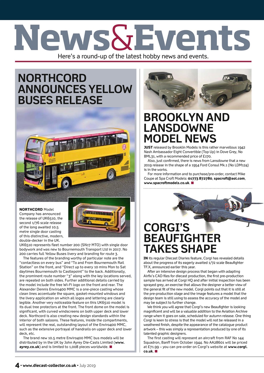 Diecast Collector Preview Pages
