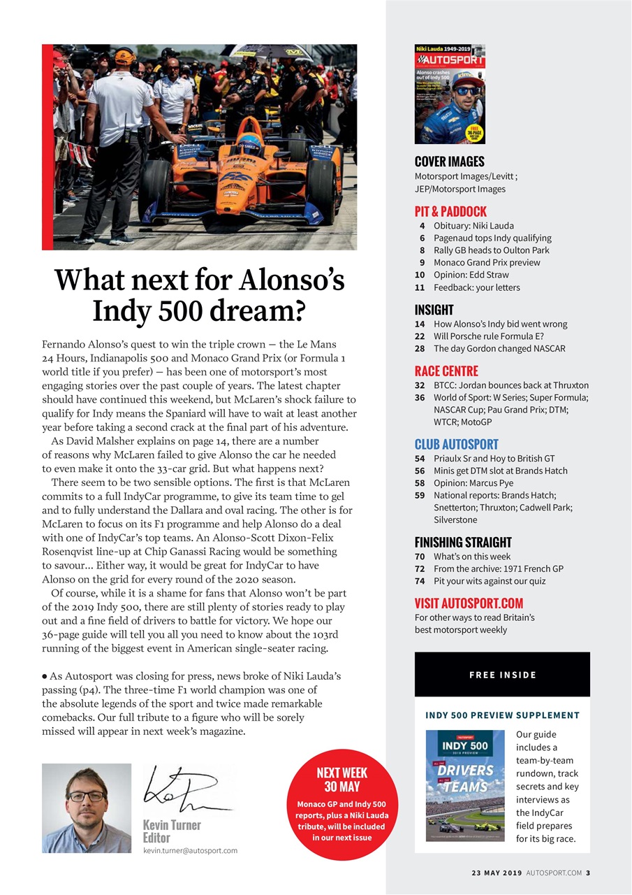 Autosport Preview Pages