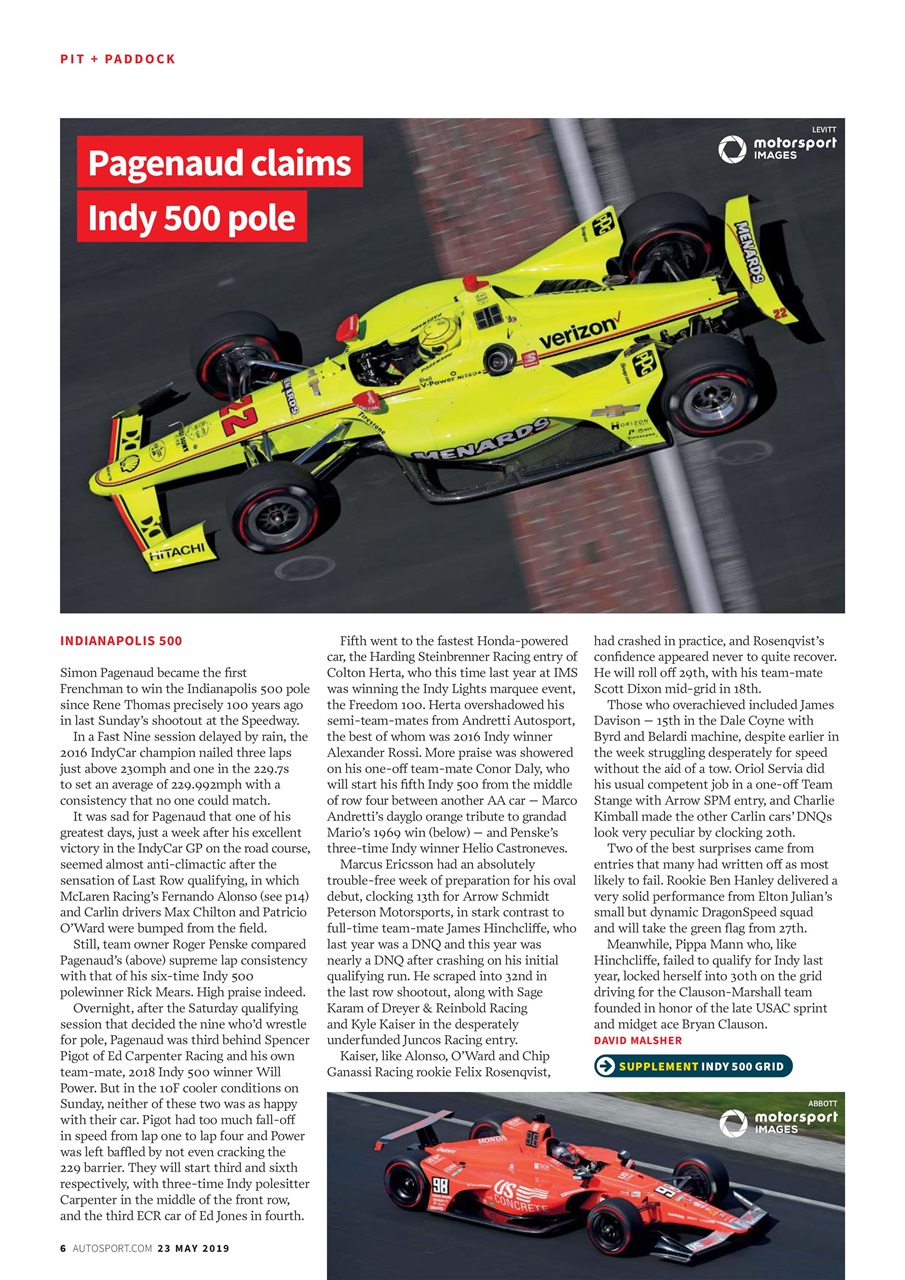 Autosport Preview Pages